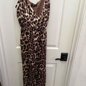 Lulu's Brown Leopard Jumpsuit